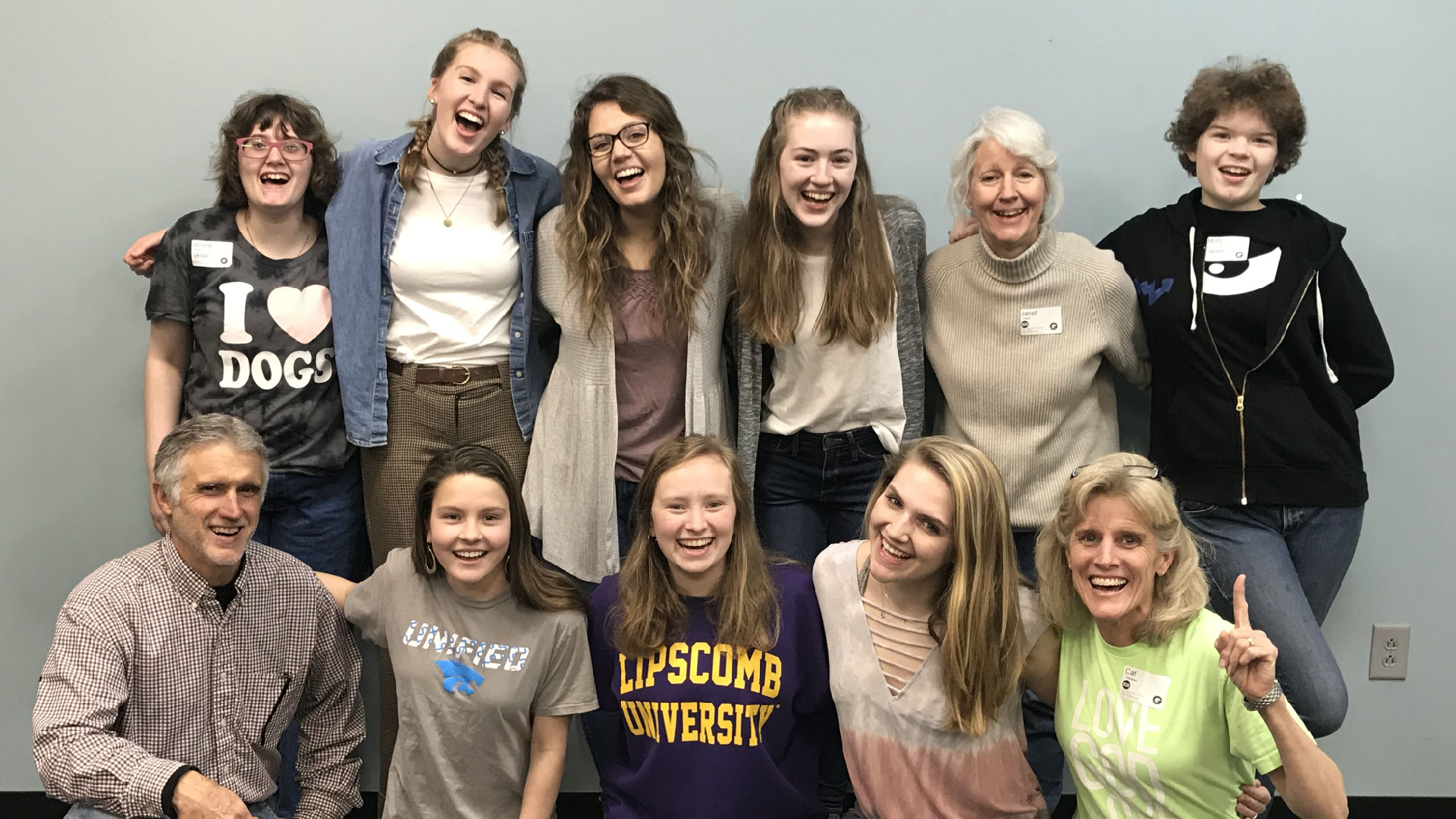 A female students community group at Brookwood Church